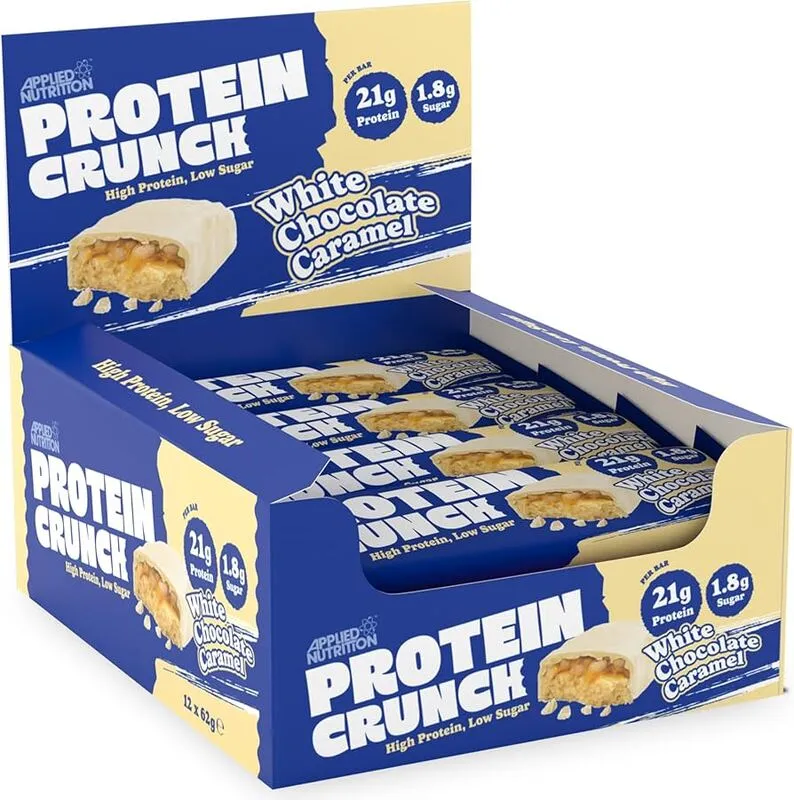 applied nutrition protein crunch white chocolate barra proteica crujiente applied nutrition protein crunch white chocolate barra proteica crujiente