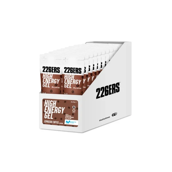 HIGH ENERGY GEL 76g ESPRESSO COFFEE CAJA 24
