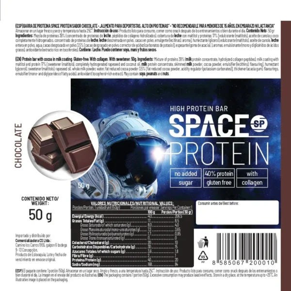 Space Protein XXL Chocolate 24 Unidades